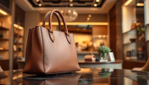 레플리카 핸드백의 고급스러운 세부 사항을 강조하는 사진