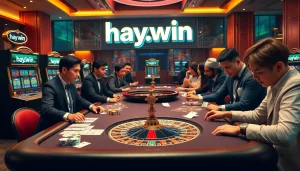 Experience the thrill of winning at the casino with hay.win's exciting game features and luxurious atmosphere.