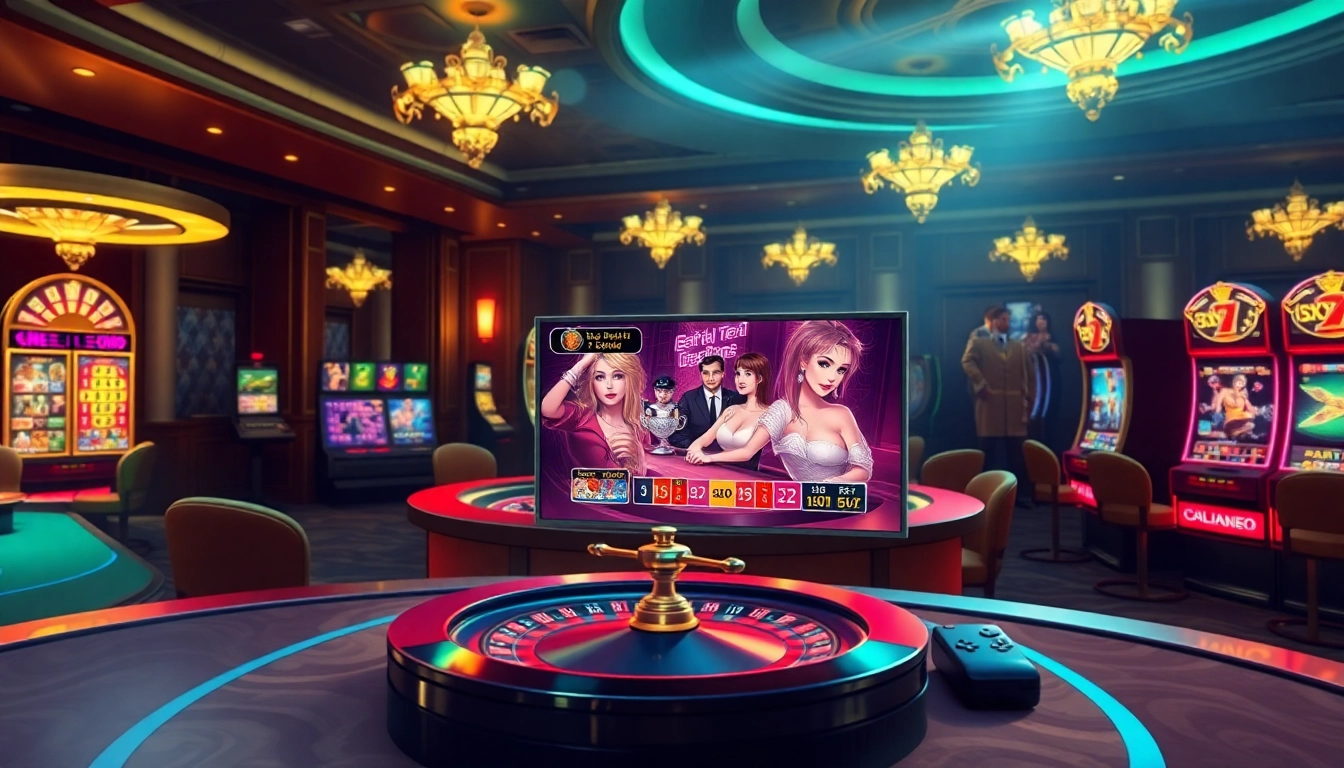 Exciting visual showcasing sex games ai in a vibrant online casino setting.