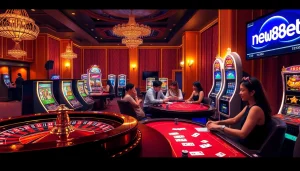 Experience the thrill of new88bet in a luxurious casino filled with excitement and action.