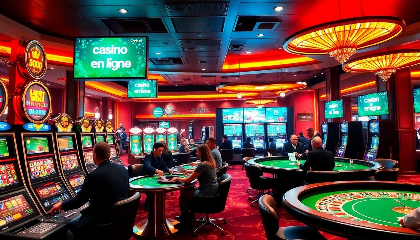Découvrez l'excitation du casino en ligne avec des joueurs profitant de jeux dynamiques et de gains instantanés.