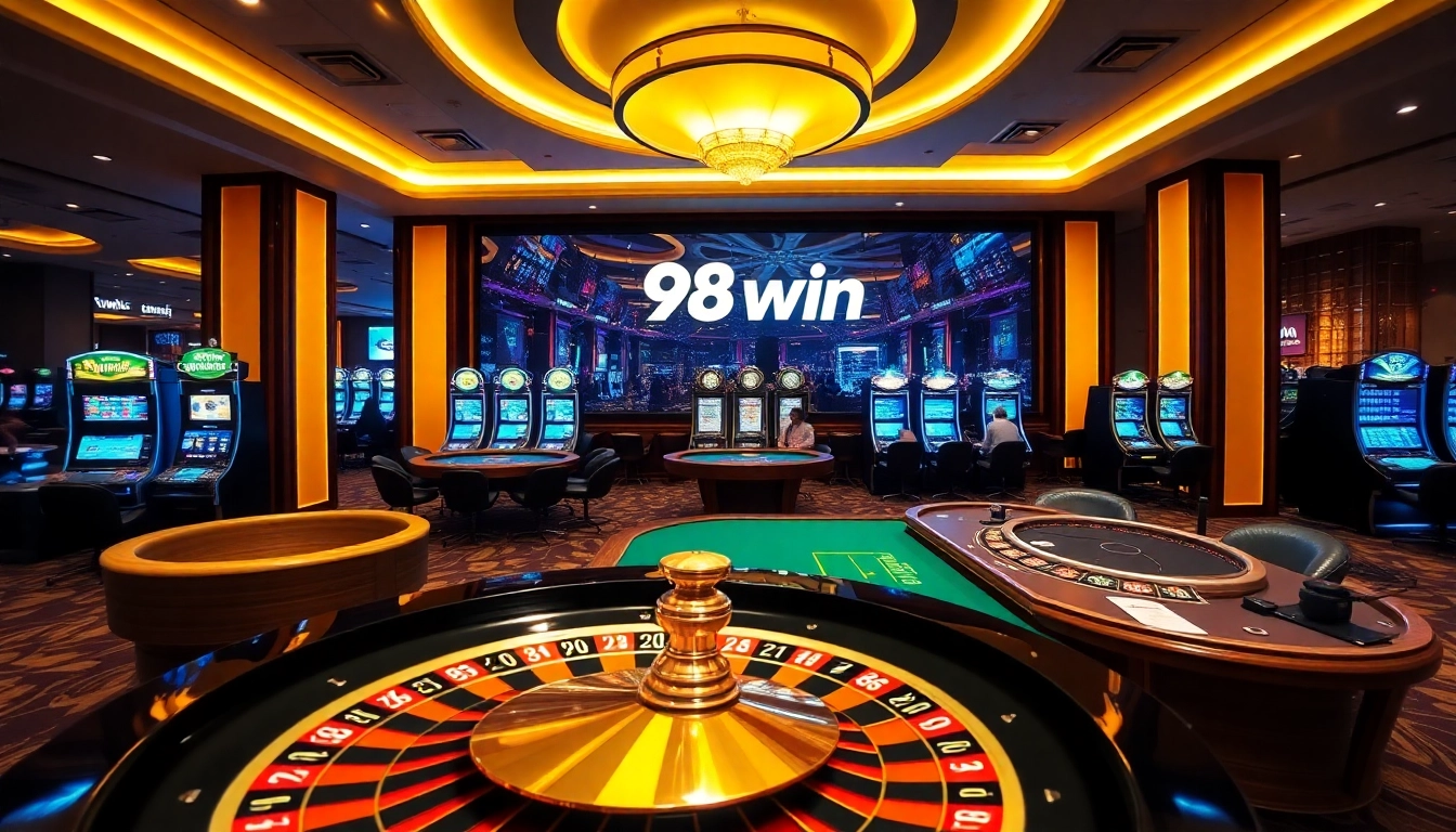 Experience high-stakes excitement at 98win's premier casino with engaging games and vibrant features.