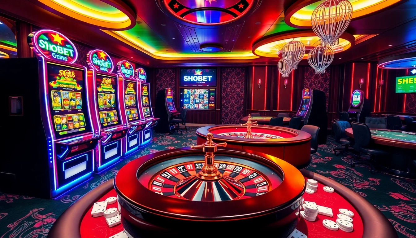 Experience the excitement of Shbet with vibrant casino games and luxury gaming elements.