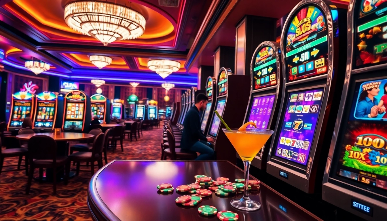 Spin the reels of popular slot online machines at a vibrant casino.