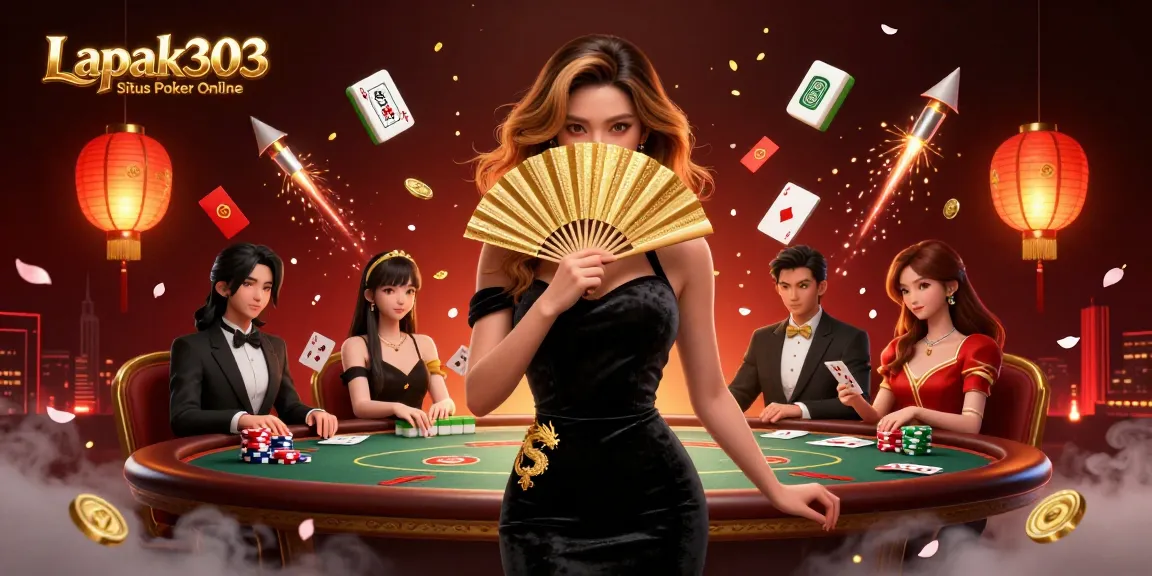 Engage with Lapak303 Situs Poker Online through stunning visuals of poker elements and an enchanting atmosphere.