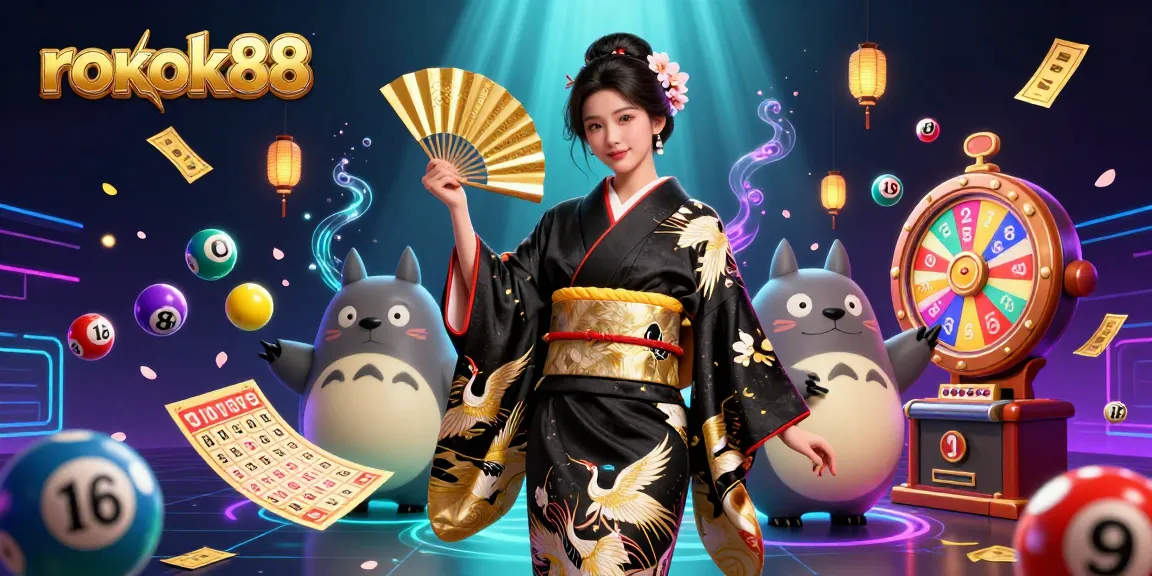 Experience rokok88 with vibrant lottery elements and a captivating Asian casino scene