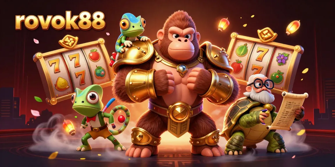 Engage with rokok88's thrilling slot adventures in a vibrant, dynamic casino scene.