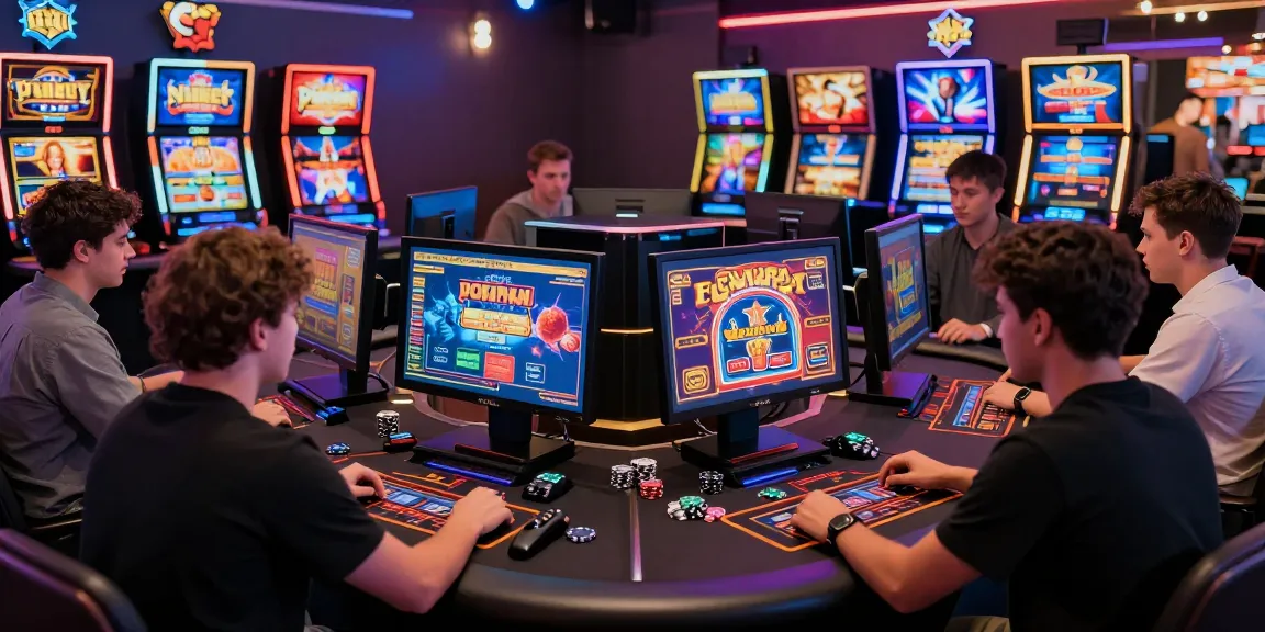 Exciting interactive scene at mvc.org.uk highlighting players enjoying credit card casino games with vibrant themes and engaging gameplay.