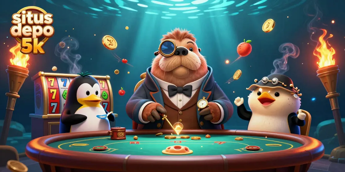 Explore the excitement at situs depo 5k with vibrant 3D casino characters and dynamic game elements.