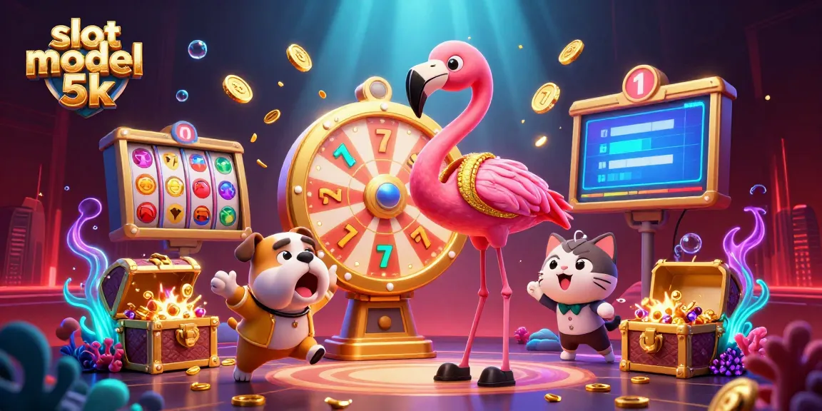 Engage in the excitement of slot modal 5k with thrilling casino elements and vibrant visuals.